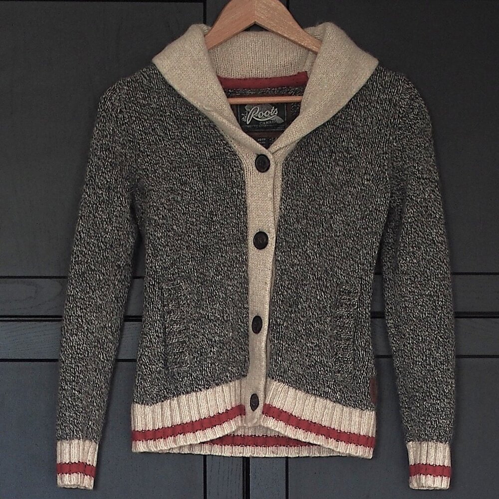 Roots | Wool Blend Cabin Shawl Cardigan